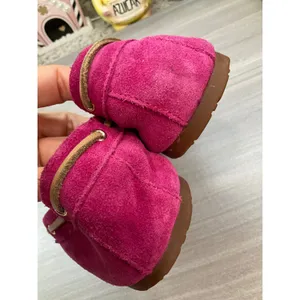 Coach Antonia Moccasin Pink Suede Slippers thumbnail 6