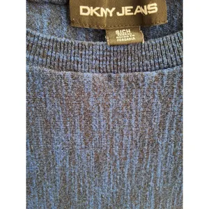 DKNY Jeans Sweater Woman's Size S Blue Loose Fit Short Sleeved thumbnail 7