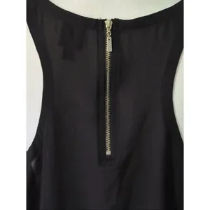 2B Bebe Y2K Black Semi Sheer V-Neck Tank Sz 2X READ thumbnail 6