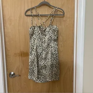 Zara Satin Spotted Mini Dress – Size Small – NWT – Perfect for Nights Out thumbnail 5