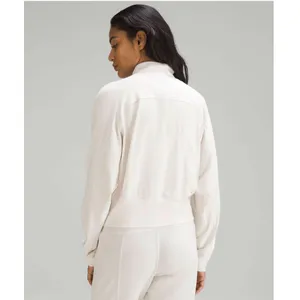 Lululemon Ready to Rulu Half-Zip Pullover White Opal Cropped Athletic Women's 2 thumbnail 2