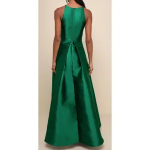NWT Lulus Size Large Broadway Show Emerald‎ Green High-Low Gown Formal thumbnail 2