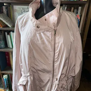 Lane Bryant blush pink drawstring 26/28 lightweight jacket thumbnail 2