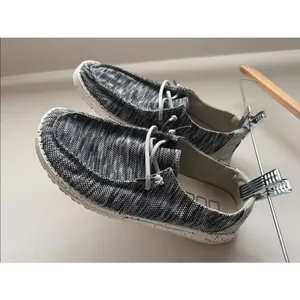 Hey Dude Wendy Sox Dark Gray Knit Slip On Loafers Women’s Size 8 Lightweight thumbnail 4