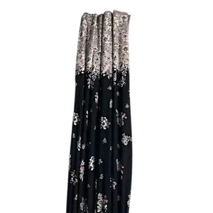 Maurices Black‎ Floral Halter Maxi Dress S Wedding Cruise Vacation Cottagecore thumbnail 14