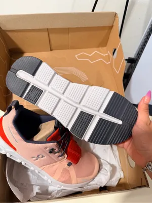 On Pink and Red Lightweight Athletic Sneakers thumbnail 9