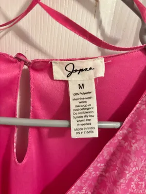 Pink Thin Long Sleeve Dress Size M thumbnail 2
