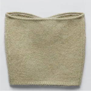 ZARA Strapless Knit Top thumbnail 5