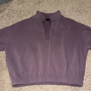 PacSun Purple Quarter-Zip Sweatshirt thumbnail 1