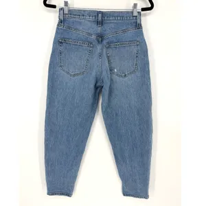 AYR The Couch Slouch Jeans 24S Medium Wash High Rise Relaxed Tapered 90s Denim thumbnail 7