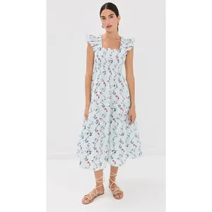 💕HILL HOUSE HOME💕 The Ellie Nap Dress ~ Pond Floral Print XS thumbnail 4