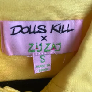 Dolls Kill x Zig Zag Painted Lemon Drop Trucker Jacket thumbnail 5