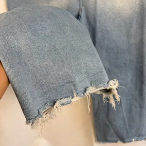 Mica Los Angeles Jeans 90's Vintage Crop Flare LightWash Distressed HighRise 20‎ thumbnail 8