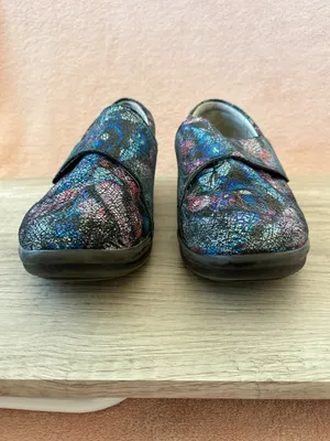 Alegria Lauryn Feather Blue Pink Hook & Loop Strap Comfort Clog Lau-885 39 9 thumbnail 2