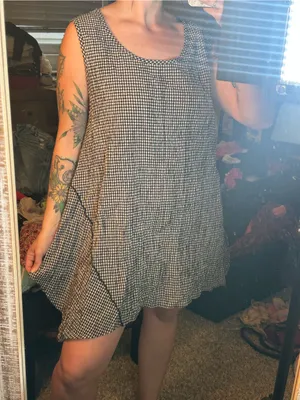 Soft Surroundings‎ Gingham Check Tunic Top thumbnail 1