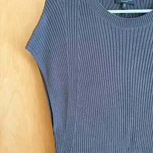 Rag & Bone Dakota Ribbed Knit Tunic Gray Medium‎ thumbnail 3