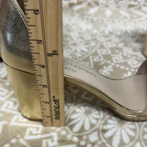 Chinese Laundry Gold Ankle Strap Heels thumbnail 7