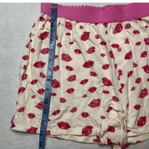 Honeydew Intimates Sugar Sweetheart Pajama Set Beso Lips Gray Pink Medium‎ thumbnail 11