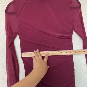 HOUSE OF CB 'Lucasta' Mulberry Gathered Mini Dress‎ NWOT XS thumbnail 7