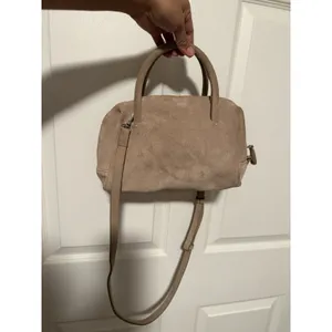 Zara Suede Leather Collection Bowling Bag‎ Crossbody thumbnail 2