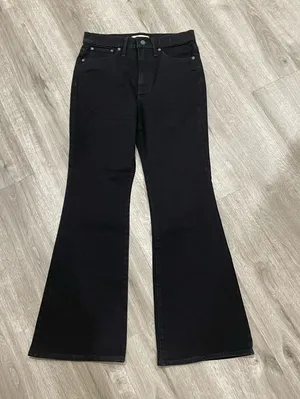 Madewell High-Rise Black Flare Jeans thumbnail 1