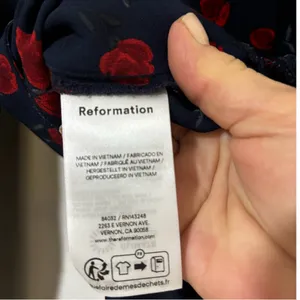 Reformation x Nara Smith Rose Print Blouse thumbnail 8