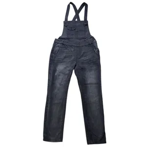 Free People Denim Overalls Womens 26 Black Gray Jumpsuit Coveralls Straight Leg thumbnail 2