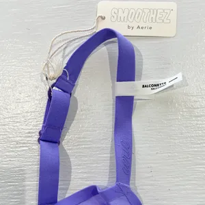 New Aerie SMOOTHEZ Mesh Unlined Underwire Balconette Bra Purple Size 34DDD thumbnail 6