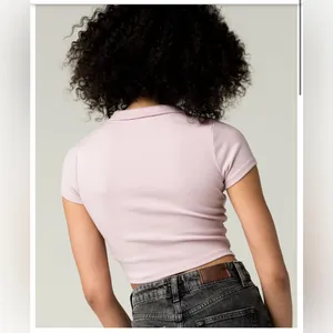 Tilly’s FULL TILT Button Front Womens Lavender Crop Polo Shirt NWT size XS thumbnail 2