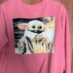 Star Wars Pink Baby Yoda‎ Sweatshirt thumbnail 2