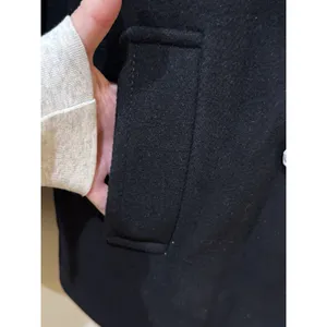 Kate Spade Out West Scallop Double-Breast Peacoat Black Size Small thumbnail 6