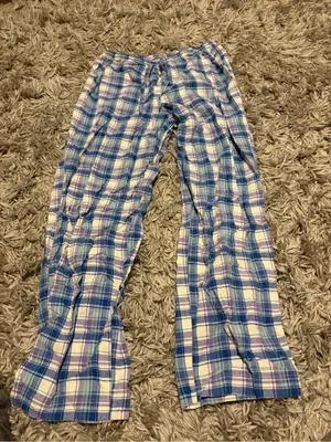 L.L.Bean Plaid Flannel Shirt - Lavender & Blue thumbnail 1