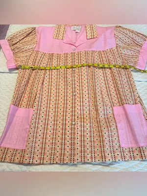 Vintage Deadstock Pearl Snap Strawberry Print Top Smock Pockets Women’s Size XL thumbnail 8