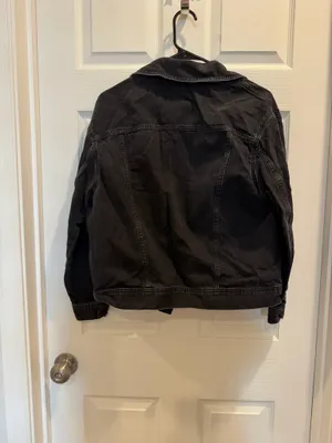 H&M Black Deniem jacket thumbnail 2