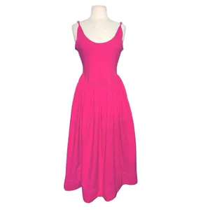 FREE PEOPLE Women’s Dylan Pink Ribknit Tank Top Midi Dress thumbnail 3