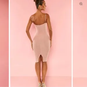 Oh Polly CORSICA Embellished Strap Cut Out Midi Dress in Rose size 0 thumbnail 2