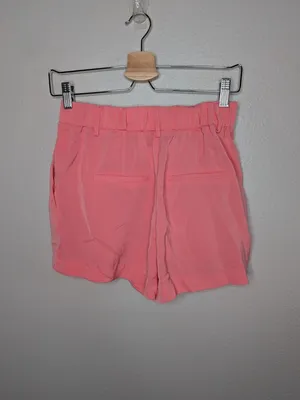 Z Supply Coral Pink Flat Front High-Waisted Dress Shorts XS thumbnail 6