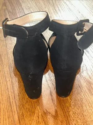 Dream Pairs Black Ankle-Strap Mid Pumps with Block Heel sz 10 NEW thumbnail 5
