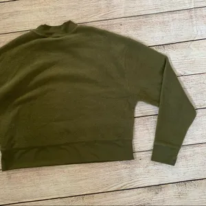 Abound Dark Green Mock Neck Medium Sweatshirt NEW thumbnail 9