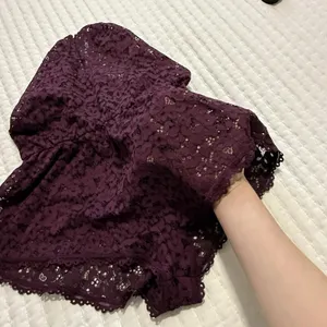 Victoria's Secret Purple Lace Lingerie Lounge Romper Sz S Small thumbnail 11