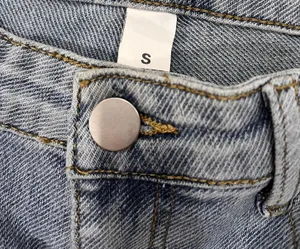 Rhinestone Denim Shorts Blue thumbnail 4