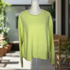 American Eagle Bright Citron Crewneck Sweater Yellow Sz M thumbnail 11