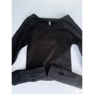 Free People Movement Cut It Out Long Sleeve Top Black XS/P thumbnail 9