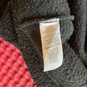LOFT Women’s Sherpa Fleece Pullover Sweater Size S Black White Fair Isle Mock Neck thumbnail 6