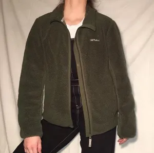 Vintage Army Green Denali Zip Up Sherpa Exterior Jacket thumbnail 1