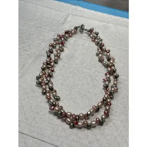 Source Unknown 2 Strand Fresh Water Pearl Necklace Pastels 18” Spring Easter thumbnail 3