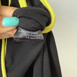 I.AM.GIA sz S Lucid Pant Black Neon Yellow Cut Out Strappy Flare‎ Rave Y2K thumbnail 7