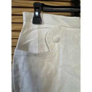 ASOS White Linen Blend High Waist Midi Skirt Size 6 New with Tags thumbnail 5