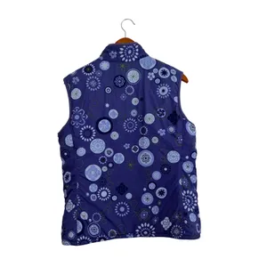 Patagonia‎ VTG Reversible Quilted Vest Womens L Purple Floral Full Zip 28485F4 thumbnail 4