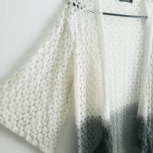 Young Fabulous and Broke Peer Tree Crochet Fringe Ombre Cardigan Sweater thumbnail 4